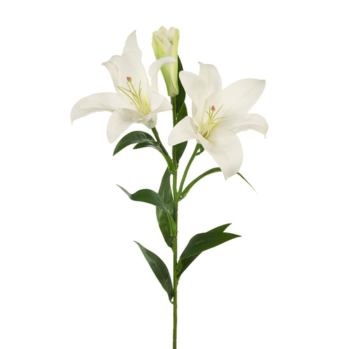 Lily Asiatic White 87cm #FI7790WH - Each