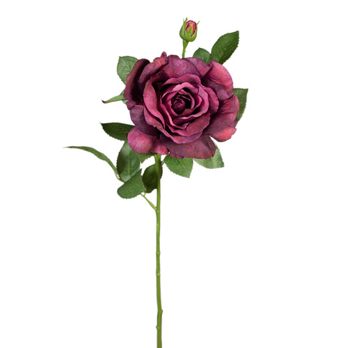 Rose Spray Elle Burgundy 64cml #FI8125BU - Each 