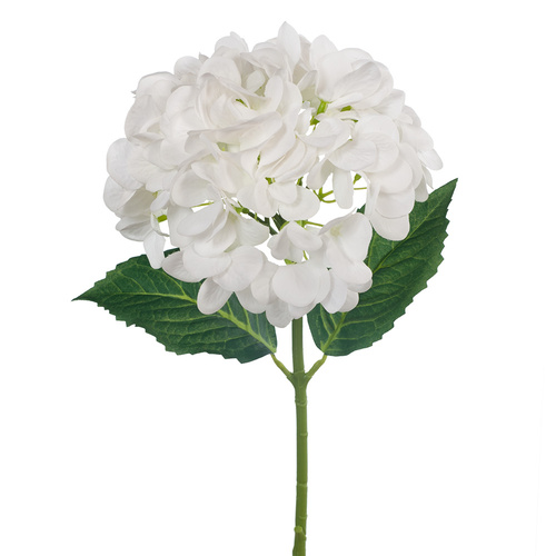 Hydrangea White Fresh Touch 47cml #FI8329WH - Each TEMPORARILY UNAVAILABLE