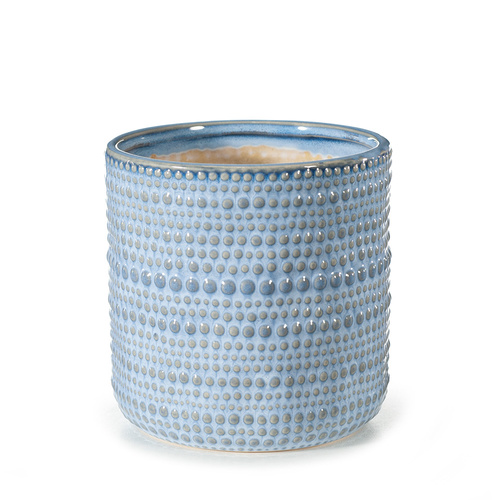 Pot Aegean Blue (14cmhx14cmd) #FI8420BL - Each