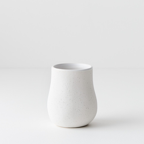 Vase Mona White (11cmh x 9cmd) #FI8848WH - Each