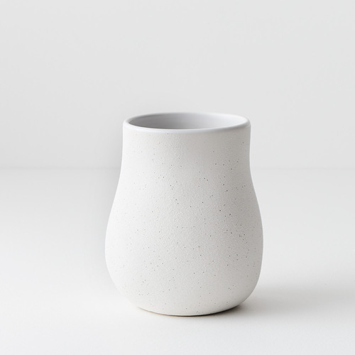 Vase Mona White (15cmh x 12cmd) #FI8849WH - Each