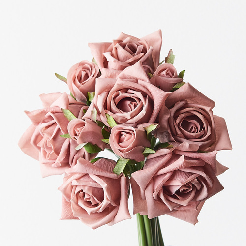 Fresh Touch Rose Cici Bouquet Dusty Pink 20cml #FI8897DP - Each TEMPORARILY UNAVAILABLE