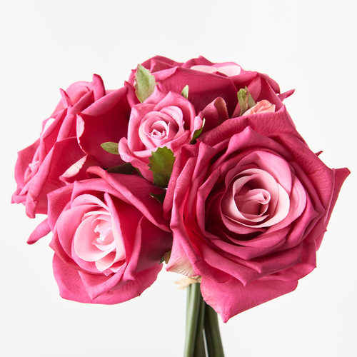 Fresh Touch Rose Hilda Bouquet Fuschia 20cml #FI8898FU - Each TEMPORARILY UNAVAILABLE