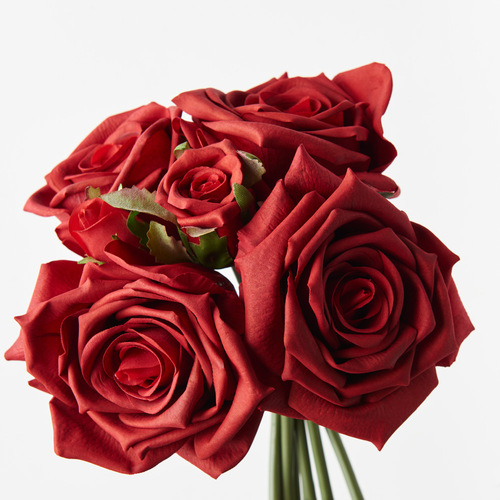 Fresh Touch Rose Hilda Bouquet Red 20cml #FI8898RD - Each TEMPORARILY UNAVAILABLE