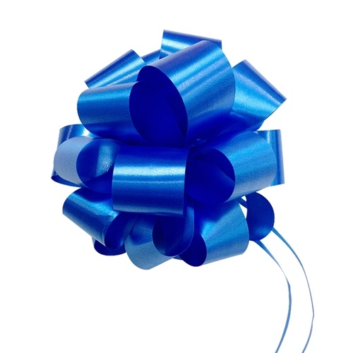 QuickBow Pull Bow Royal Blue 30mm Satin Ribbon #GP30PSBIP01 - Roll of 12 TEMPORARILY UNAVAILABLE 
