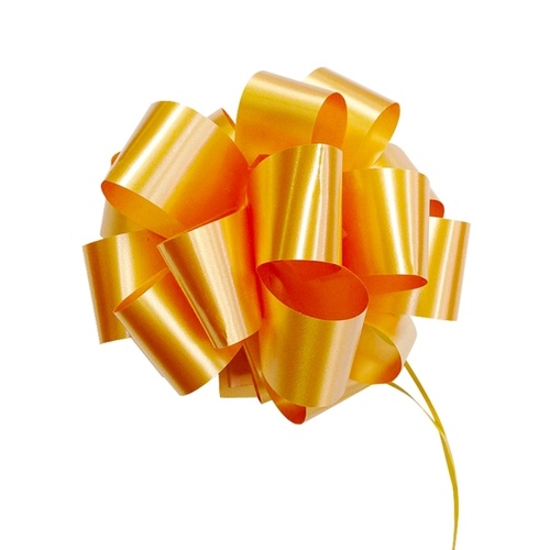 QuickBow Pull Bow Gold 30mm Satin Ribbon #GP30PSBIP277 - Roll of 12