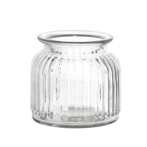 Hurricane Glass Jar Clear Small (11Dx10.5cmH) #KC13027CL - Each