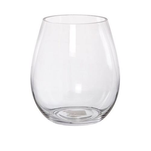 Glass Claire Vase Clear (15Dx18cmH) #KC136028CL - Each