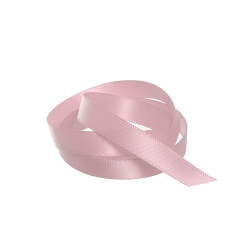 Ribbon Satin Dusty Pink Deluxe Double Faced 10mm x 25m #KC211025DP - Each