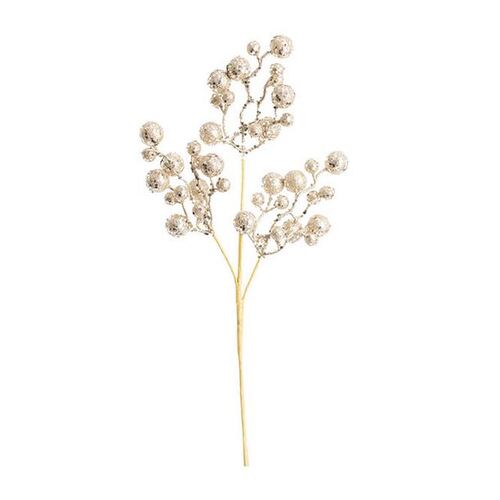 Christmas Berry Spray Champagne (45cmH) #KC33009539CHP - Pack of 2