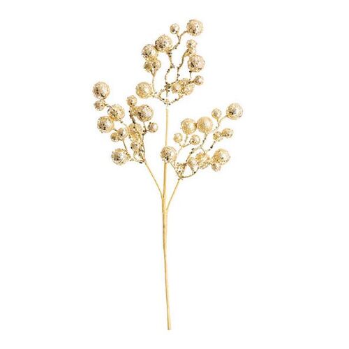 Christmas Berry Spray Gold (45cmH) #KC33009539GO - Pack of 2
