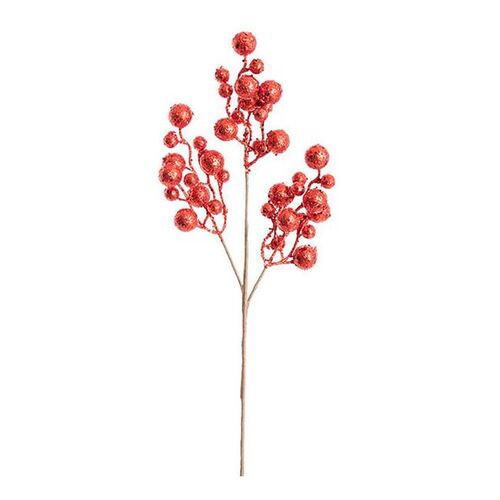 Christmas Berry Spray Red (45cmH) #KC33009539RD - Pack of 2