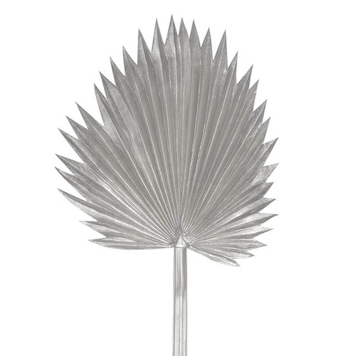 Fan Palm Stem Metallic Silver 92cml #KC470023SI - Each