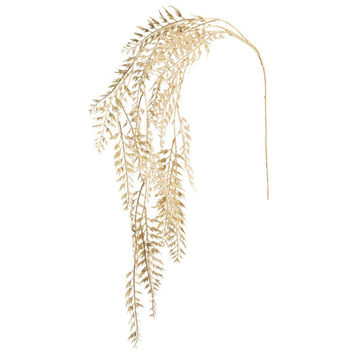 Bamboo Leaf Spray Hanging Metallic Gold 105cml #KC4734002GO - Each (Upkgd.)