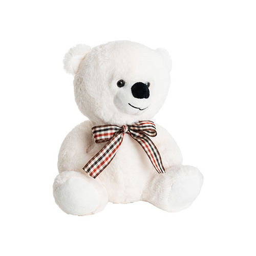 Soft Toy Teddy Relay White 25cm #KC4808292WH - Each