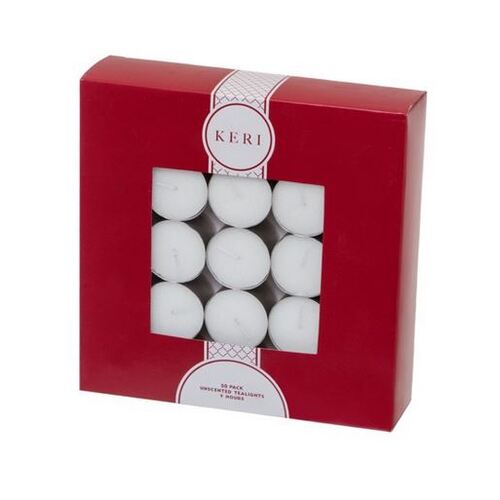 Tealight Candle Pack White (38mmx25mmH) #KC51090010 - Pack of 50 (Pkgd.)