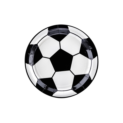 Paper Plate 18cm Soccerball  #PDTPP72 - 6pk(Pkgd.)
