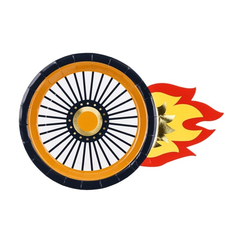 Paper Plate 18cm Wheels #PDTPP86 - 6pk(Pkgd.)