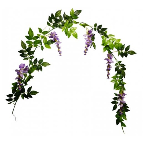 Wisteria Garland Purple 180cml #S3302PUR - Each (Upkgd.) TEMPORARILY UNAVAILABLE