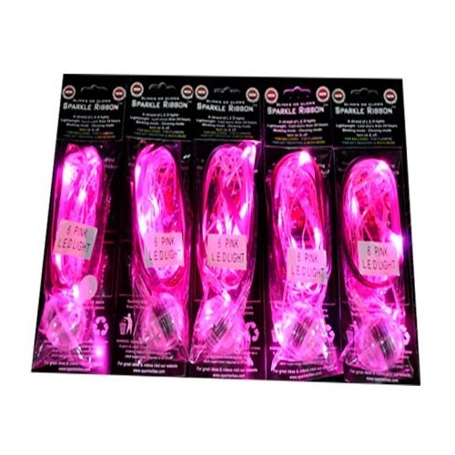 Sparkle Ribbon Pink 90cm Long #SL1002 - Each TEMPORARILY UNAVAILABLE