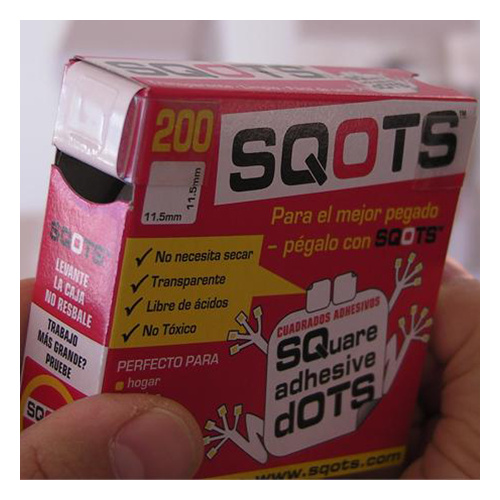 SQOTS Glue Dots 11.5mm x 11.5mm - Roll of 200