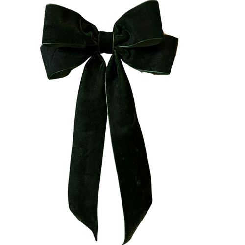Bow Velvet Emerald Green Pre-Made 16cm x 24cm #SWBOWGRE - Each